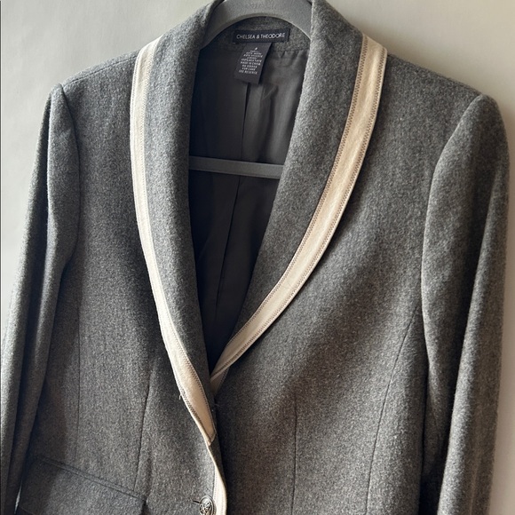 Chelsea & Theodore Wool Blend Blazer - Picture 5 of 11